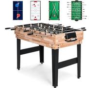FCOUMY Tavolo da gioco multifunzione 4 in 1 per bambini, tavolo da biliardo, tavolo da ping pong, tavolo da hockey con tutti gli accessori, ottimo regalo per bambini (4 piedi)