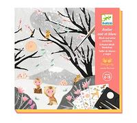 FCP KIT PER IL DISEGNO PER BAMBINI LABORATORIO DI BIANCO E NERO ''ULTIMA NEVE'' CON ACQUERELLI E DECALCOMANIE - ETA' 6-10 ANNI - 09349