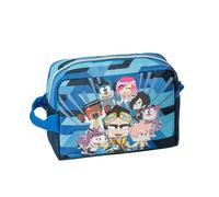 fcp LYON GAMER - Accessory Case Ufficiale Lyon Gamer, Astuccio Bambina Ovale con Tasca Interna, Divisorio con Passanti Elastici e Pratica Chiusura a Zip, 22x15Hx9,5 cm, blu