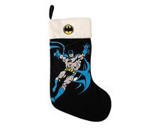 fcp Selezione Varzi Dal 1956 Calza Natalizia DC Comic Batman, Calza di Natale per Parete in Legno, Occasione Natale