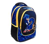 FCP Zaino Scuola Elementare Sonic 2 The Hedgehog tondo 3 Zip + tombolino zip