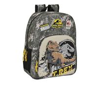 FCP Zaino Scuola Organizzato compatibile con Jurassic World DOMINION Tondo + omaggio portachiave Edizione Limitata