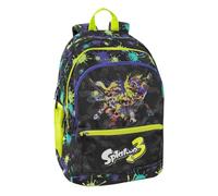 FCP Zaino Tondo compatibile con Splatoon 3 per scuola primaria secondaria + 7 Penne Scatto cancellabili e portachiave fischietto