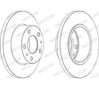 FCR195A Disco freno Ferodo