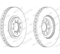 Disco Freno Ferodo FCR317A Premier per Iveco Assale Anteriore
