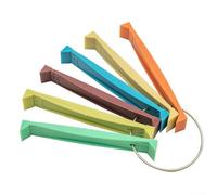 Fcr6 - Pinne per condizionatore d'aria, set con 6 strumenti multicolore, pettine per raddrizzamento condensatore, evaporatore per pulizia e riparazione alette piegate e alette