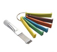 FCR6 - Set di pettini a pinna per condizionatore, condensatore e radiatore, con 6 pettini in plastica e spazzola in acciaio inox per raddrizzare l'evaporatore