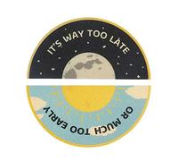 FCS Bathroom Zerbino Ingresso Casa Mezzaluna Tappeto Entrata Interno, Esterno Impermeabile, Facile da Pulire, per Garage, Pool House, Patio, Camera dei Bambini, Spazio per Animali Domestici