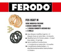 KIT DISCHI FRIZIONE COMPLETA FCS0507M FERODO PER PIAGGIO VESPA 50 V FL2 91>97