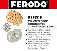 Set Dischi Frizione Ferodo 4+3 7 Molle Vespa PX PE 200 Rally 180 Dischi Blu /