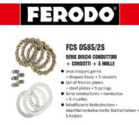 FCS0585/2S Ferodo Kit Frizione+Acciaio Completa DERBI SENDA 50 DRD PRO 2005-2007