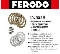 KIT DISCHI FRIZIONE COMPLETA FCS0585M FERODO PER APRILIA RS 50 06>10 RX/SX 06>14