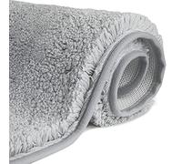 FCSDETAIL Tappeti da Bagno a Pelo Lungo Antiscivolo 50X80 cm, Tappetino Lavabile in Lavatrice con Microfibre Morbide Assorbenti per Vasca, Doccia e Bagno