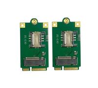 Fcuajdkq 2 Adattatori 4G 5G M.2 da NGFF A Pcie Adattatore da NGFF A Mini Pci-e con Slot per Scheda SIM per L860- DW5820E DW5816E EM7455 Accessori di Ricambio