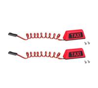 Fcuajdkq Lampada taxi per auto modello rosso 1/10 RV 1/8 arrampicata fuoristrada grande lampada per taxi R160