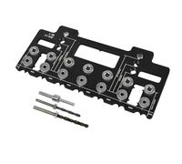 Fcuajdkq Punch Locator Hardware Jig Kit Lavorazione Legno Cassetto Porta Jig Drill Guide DIY Utensili di montaggio B