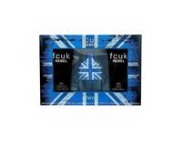 FCUK Rebel Him EDT 100ml + A/S 200ml + SG 200ml Profumo Da Uomo