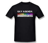FCVesdxa44 Gay Agenda Men T Shirt Hipster Rashguard Black S