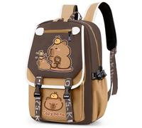 FCXVXCL Capybara per Bambini, Zainetti per Bambini la Scuolas, Zain Zainetto Casual Leggero Elementare Borsa Zaino Viaggio Grande Capacità per Bambino Zainetto Scuola Viaggi