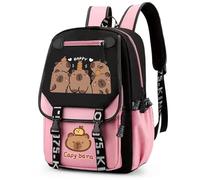 FCXVXCL Capybara Zaino per Bambini, Zainetti per Bambini la Scuolas, Zain Zainetto Casual Leggero Elementare Borsa Zaino Viaggio Grande Capacità per Bambino Zainetto Scuola Viaggi