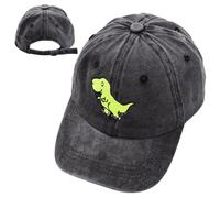 FCXVXCL Dinosaur Cappellino da Baseball Ragazzo e Ragazza,Estate Cotone Anti-Sole Baseball cap, Regolabile Cappelli Sport All'aperto Cappello Berretto da Baseball per Bambin