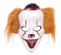 FCXVXCL Maschera Halloween Clown, Mascara de Payaso Terror, Mascheras da Clown Horror con Capelli, Halloweens Carnevale Clowns Maschera, Horror Mask for Adults, Mask for Halloween and Carnival