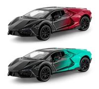 FCXVXCL Modello di Auto 2 Pezzi Sportivo Auto Modello Veicolo Giocattolo Collezione Pressofuso in Lega Tirare Indietro Veicolo Giocattolo Perfetta per Collezionisti e Bambino