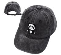 FCXVXCL Panda Cappellino da Baseball Ragazzo e Ragazza,Estate Cotone Anti-Sole Baseball cap, Regolabile Cappelli Sport All'aperto Cappello Berretto da Baseball per Bambin
