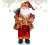 FCXVXCL Statuetta di Babbo Natale,30cm Statuetta di Babbo Natale Decorativa per Tavolo, Finestra e Camino Decorazione di Natale,Santa Claus2