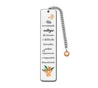 FCZIVA Segnalibro Regalo Collega Metallo Personalizzato Compleanno Amicizia Per Sempre Pensionamento Apprezzare Presente Addio Lasciando Ricordi Natale
