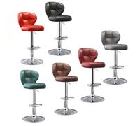 FCZVWPR Sedia Da Reception, Sedia Da Scrivania For Ufficio Domestico, Sgabelli Da Bar Girevoli Regolabili, Sgabelli Da Bar In Metallo, For Hall, Sala Corsi, Sala(Silver chassis,Gray)