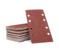 FD-Workstuff - Set di fogli abrasivi, 80 pezzi, 93 x 190 mm, 20 x ogni tipo di grana: 60/80/120/240, autoadesivi, per levigatrice orbitale, fogli di carta vetrata