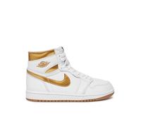Nike Da Donna Air Jordan 1 Retro Hi OG Scarpe Da Ginnastica Scarpe, Oro Bianco Metallizzato Marrone Chiaro, 42.5 EU