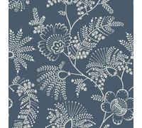 FD26822_Middleton Trailing, Botanico Crema Indigo-Blu Fine Decor Carta Da Parati