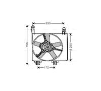FD7524 AVA QUALITY COOLING Ventola, Raffreddamento motore per FORD
