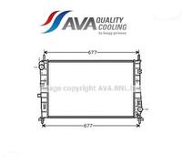 FDA2165 Radiatore, Raffreddamento motore (AVA)
