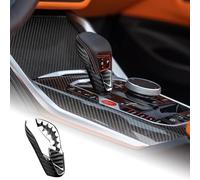 FDAIUN Copertura per pomello del cambio in vera fibra di carbonio dura per retrofitting interni auto per BMW M2 G87 M3 G80 M4 G82 G83 X3M F97 X4M F98 M8 F91 F92 F93 X5M F95 X6M F96 2021-2025 Accessori