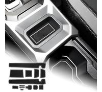 FDAIUN Per Dacia Duster 3 2024 2025, tappetini antiscivolo per console centrale, supporto per bicchieri, cuciture della porta, tappetini Dacia Duster 3 accessori (bordo bianco)
