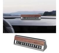 FDAIUN Targa per numero di telefono auto, targa temporanea, targa di parcheggio magnetica senza lasciare traccia, targa temporanea per parcheggio (grigio)