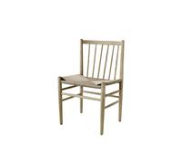 FDB Furniture J80 Sedia da Pranzo Rovere oliato/Sedile Naturale