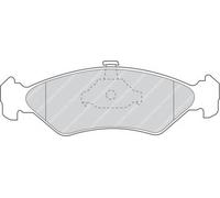Set di pastiglie freno FERODO FDB1082, anteriore