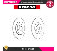 FDB1111 Coppia Disco freno anteriore adatto a Smart (MARCA FERODO)..