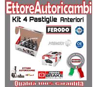 FDB925B KIT 4 PASTIGLIE FERODO ANTERIORI FIAT PUNTO - PANDA 03>13 1.1 1.2 BENZ