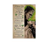 FDBEKPJY Stampa artistica da parete con scritta "I Choose to spend the rest of my life with you", 20 x 30 cm