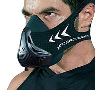 FDBRO Maschera di Allenamento 4.0 Maschera Allenamento fiato Alta Quota per Corsa e Vari Sport,Regolabile Unisex Formazione anaerobica con Carrying Case (Nero, S)