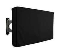 FDBTYJN Copertina Televisore 22 Pollici A 75 Pollici Copertura TV Esterna Schermo Antipolvere Copertura Impermeabile Copertura Del Manicotto Oxford 600D Nero Beige TV Box(Black,60X65inch)