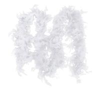 FDCGAS Boa bianco deluxe - 1 boa di piume, lunghezza ca. 180 cm, adatto per carnevale, Halloween, feste a tema, per decorare regali, confezionare regali, decorare l'albero di Natale, ecc