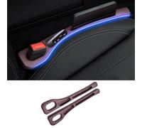 FDCYQW 2 Pezzi Riempitivo Sedili Auto per BMW X1 E84 2010-2015, Riempimento Sedile Strisce Prova di Perdita Gap Filler Gap Seggiolino Accessori,A/Brown