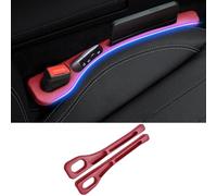 FDCYQW 2 Pezzi Riempitivo Sedili Auto per BMW X1 E84 2010-2015, Riempimento Sedile Strisce Prova di Perdita Gap Filler Gap Seggiolino Accessori,A/Red