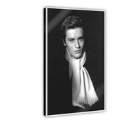 FDEAA Alain Delon - 1 poster su tela, decorazione artistica da parete per soggiorno e camera da letto, 20 x 30 cm